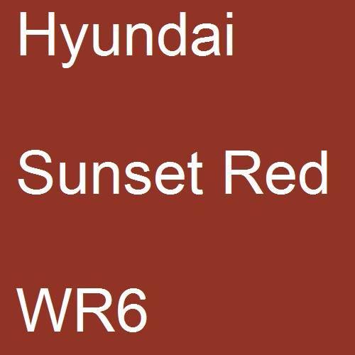 Hyundai, Sunset Red, WR6.